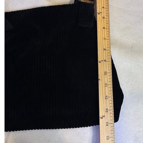 Vintage Y2k Forever 21 medium corduroy crop black whimsygoth grunge schoolgirl - Picture 5 of 8